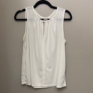 H&M Classic White Sleeveless Blouse
